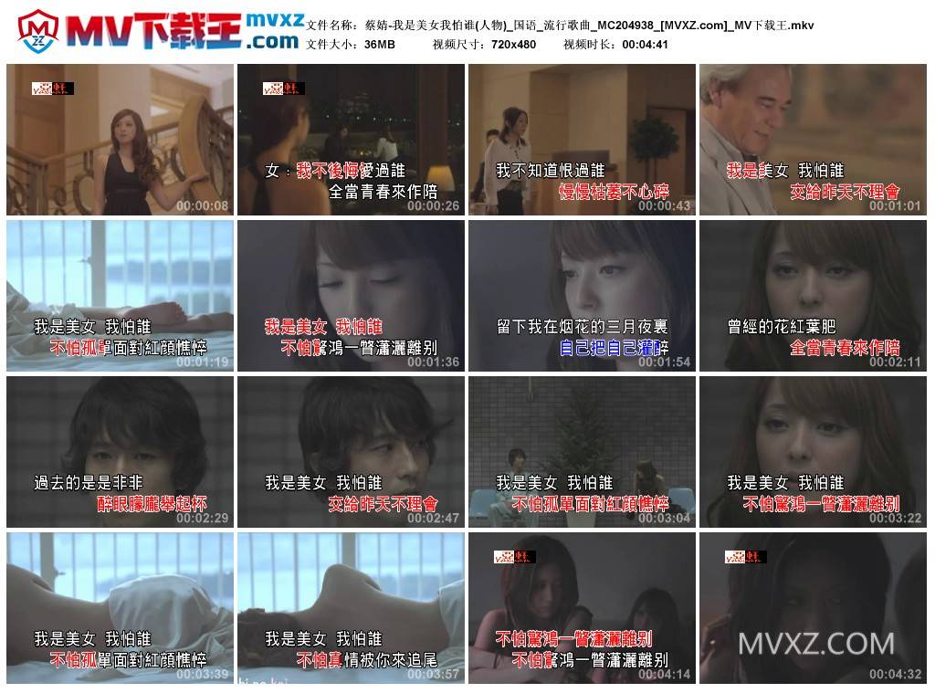 蔡婧-我是美女我怕谁(人物)_国语_流行歌曲_MC204938